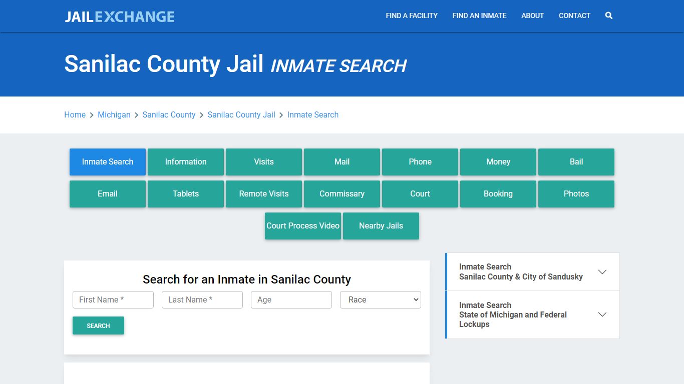 Sanilac County Jail, MI Inmate Search: Roster & Mugshots